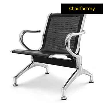 Durant Black 1 Seater Waiting Area Chair