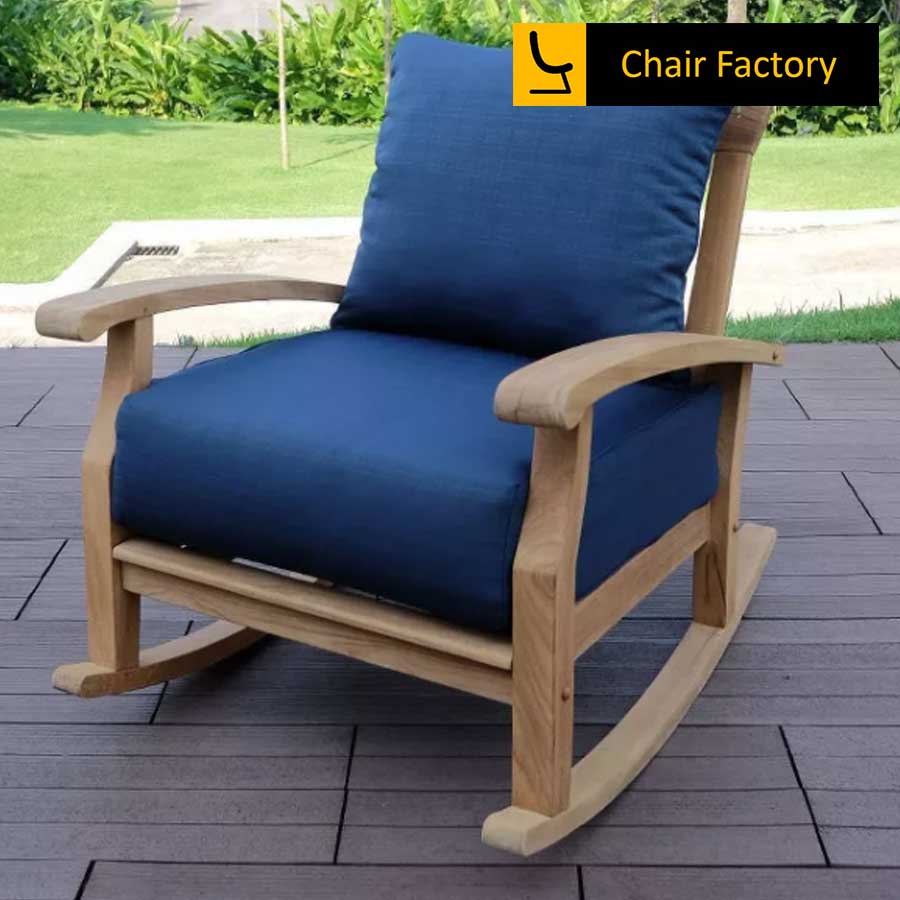 Bjorn Dark Blue Rocking Chair