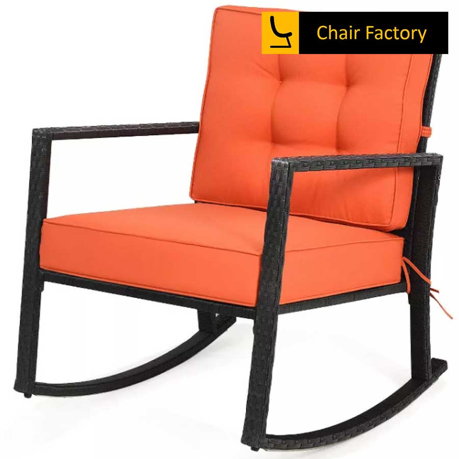 Elies Orange Rocking Chair 