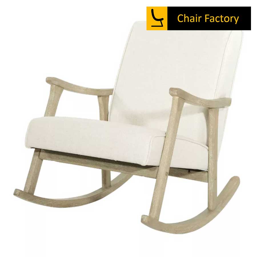 Melvile Linen Base Rocking Chair 