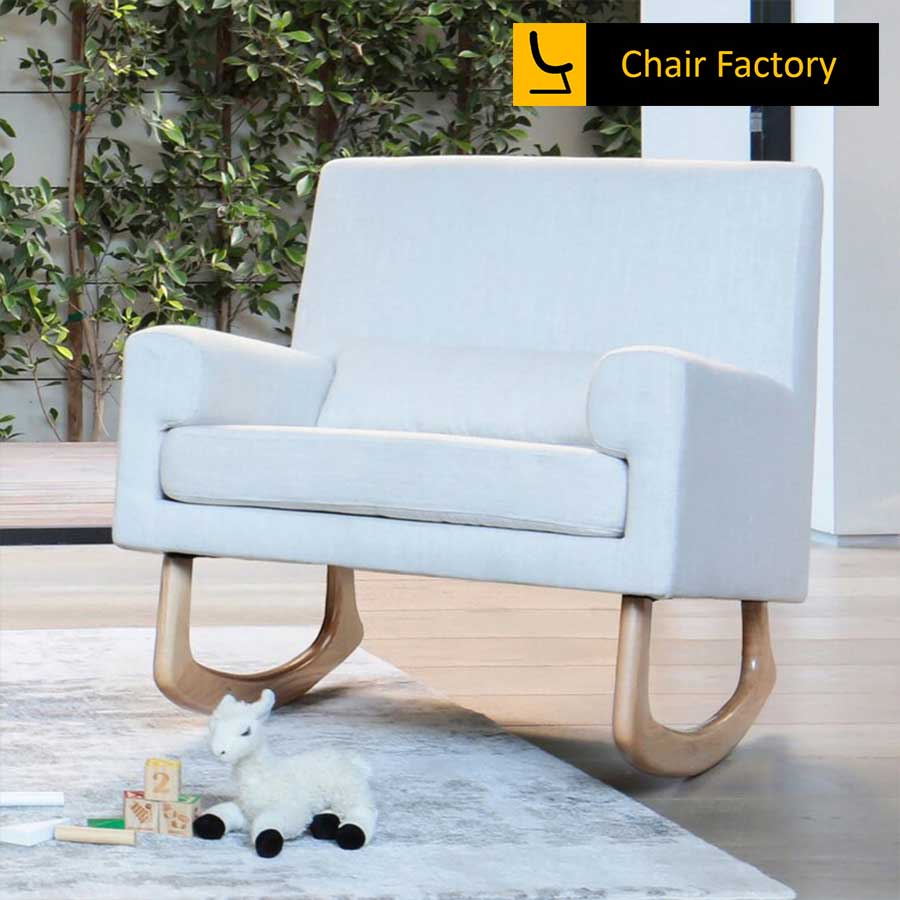 Violaine Sky Blue Rocking Chair 