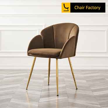 Allsaints brown gold legs chair