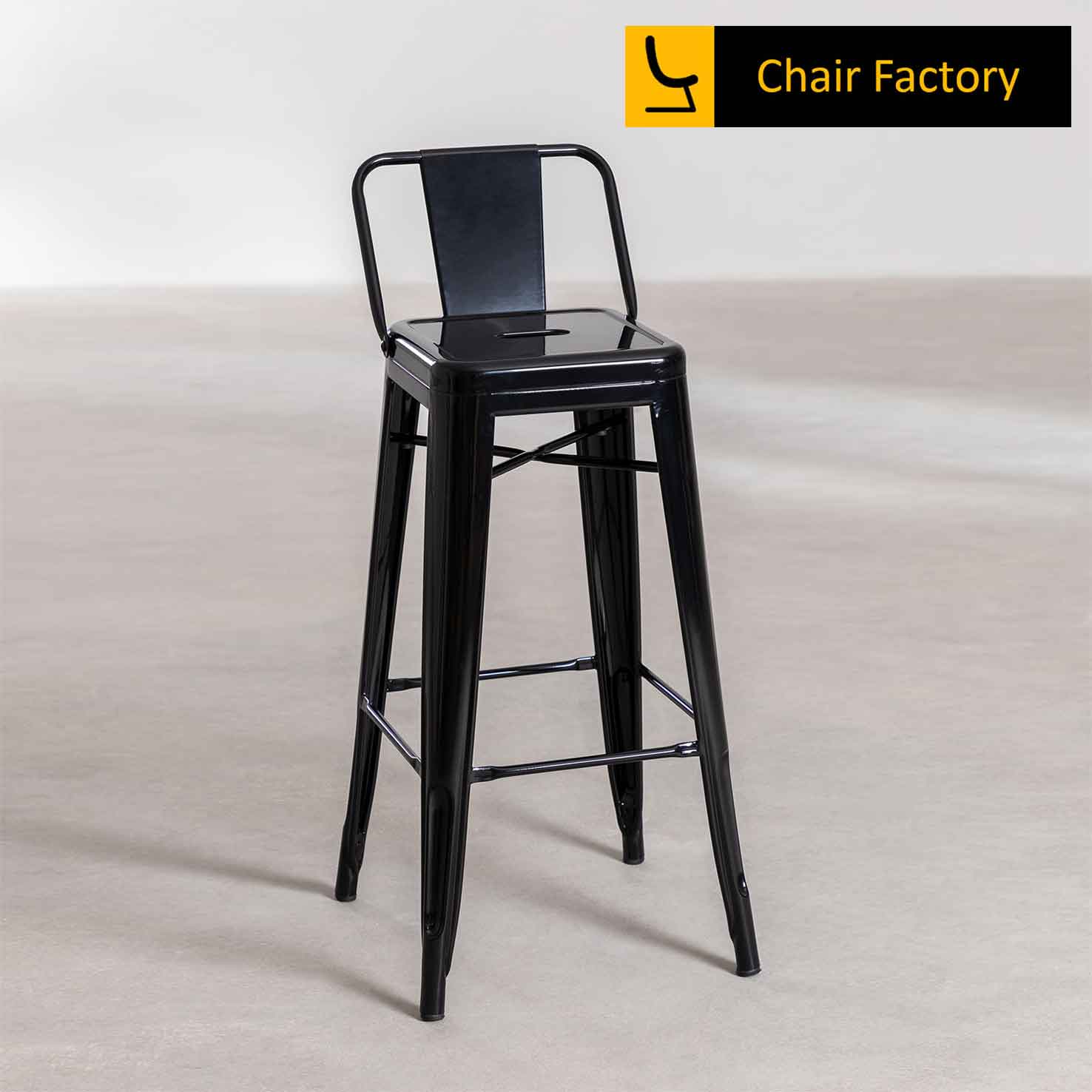 Tolix Black High Counter Bar Stool Small cafe table Chair Factory