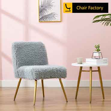 Hibiscus gray gold legs chair