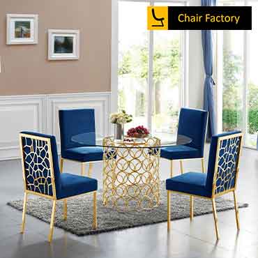 Saffron gold legs chair