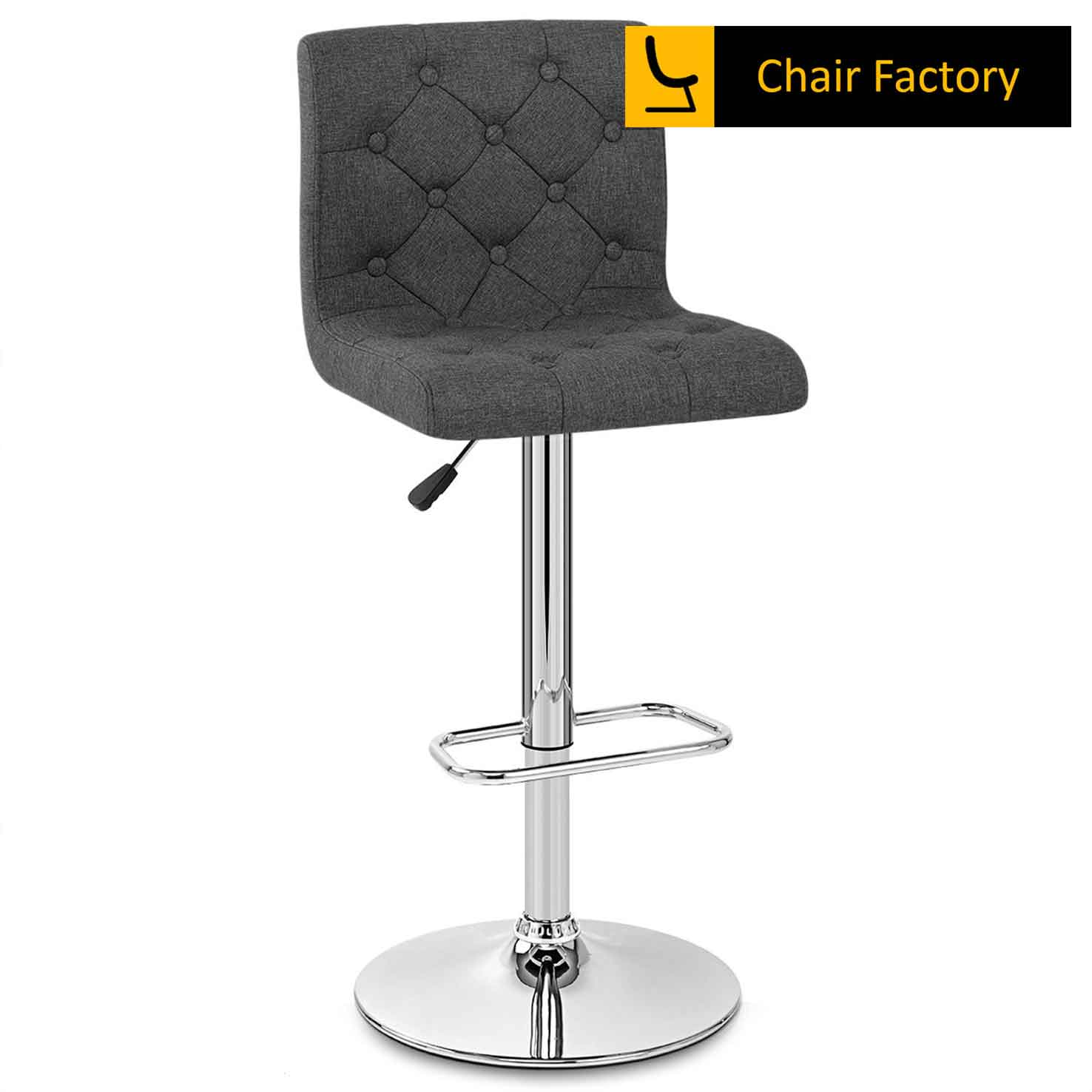 Kane Bar Stool tufted fabric gray color stool Chair Factory