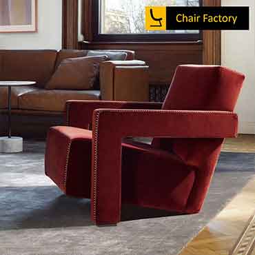 Robotix Maroon Designer Accent Chair
