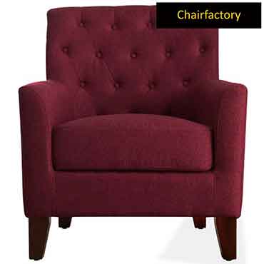 Goodfella Maroon Accent Chair