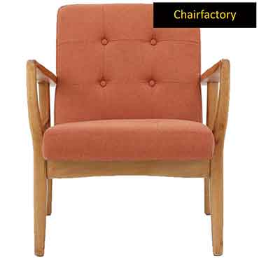 Kim Orange Accent Chair