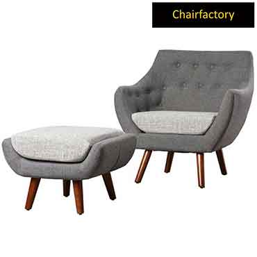 Clarence Accent Chair With Ottoman