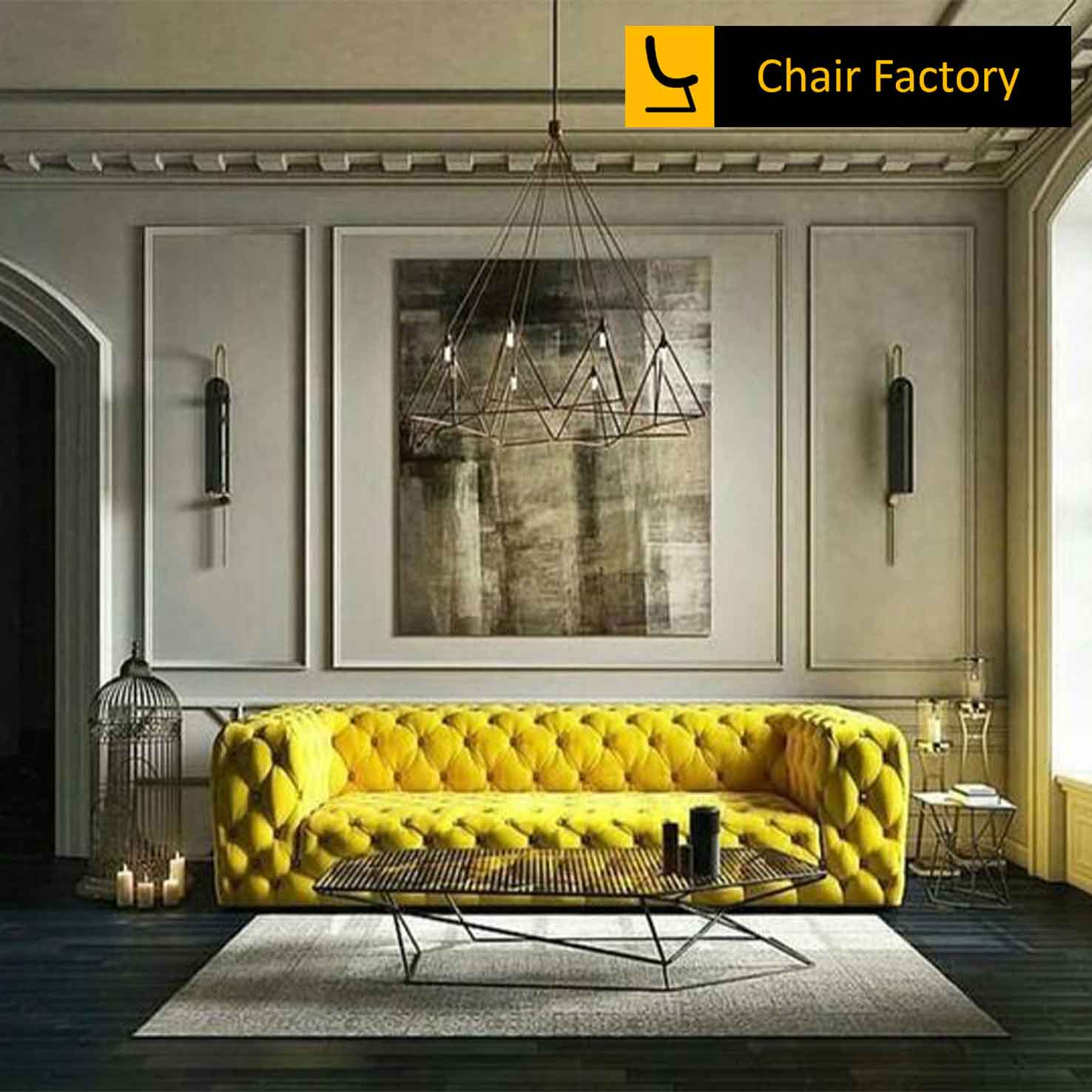 Vevoda yellow bespoke sofa