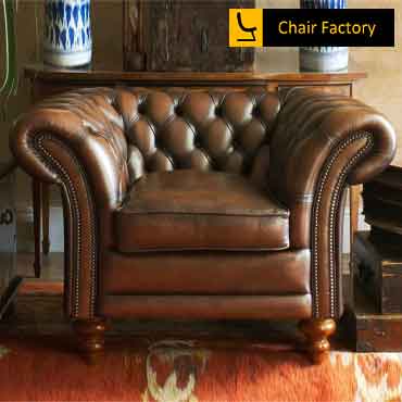 KINGSTON Genuine Leather Arm Chairs