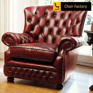 HOWLAND Genuine Leather Arm Chairs 