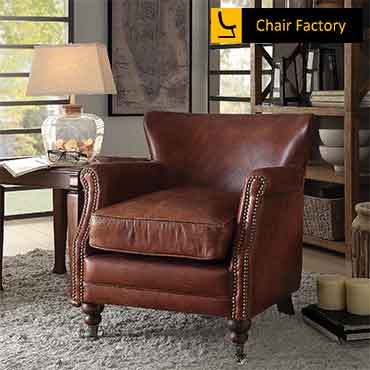 Holdworth Genuine Leather Arm Chairs