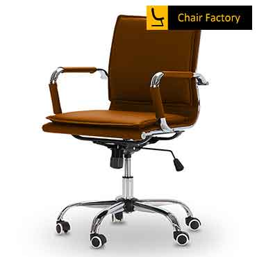 James tan Mid Back Office Chair 