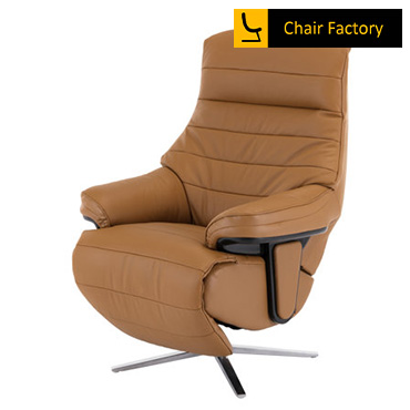 Eleanor Camel Genuine Leather Electric Motor Recliner Chair 