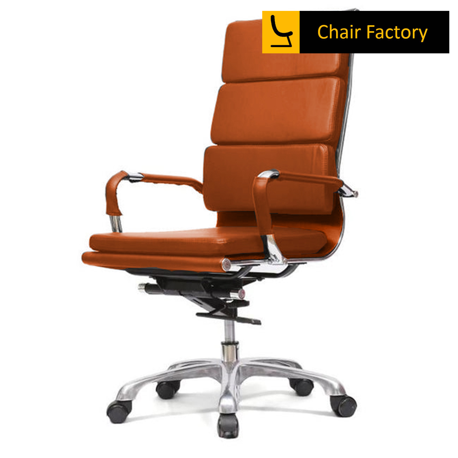 James Soft Pad High Back Leather Chair