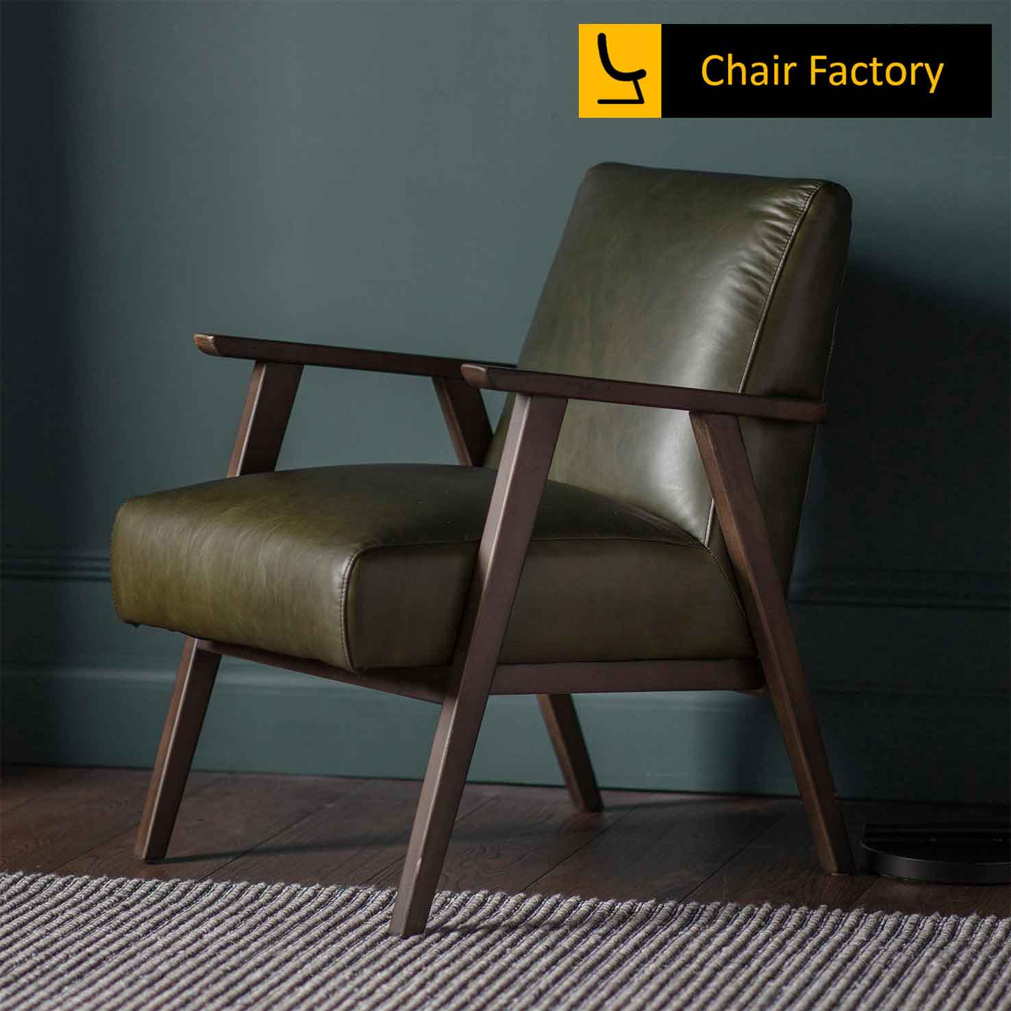 Grabenster Genuine Leather Arm Chair 