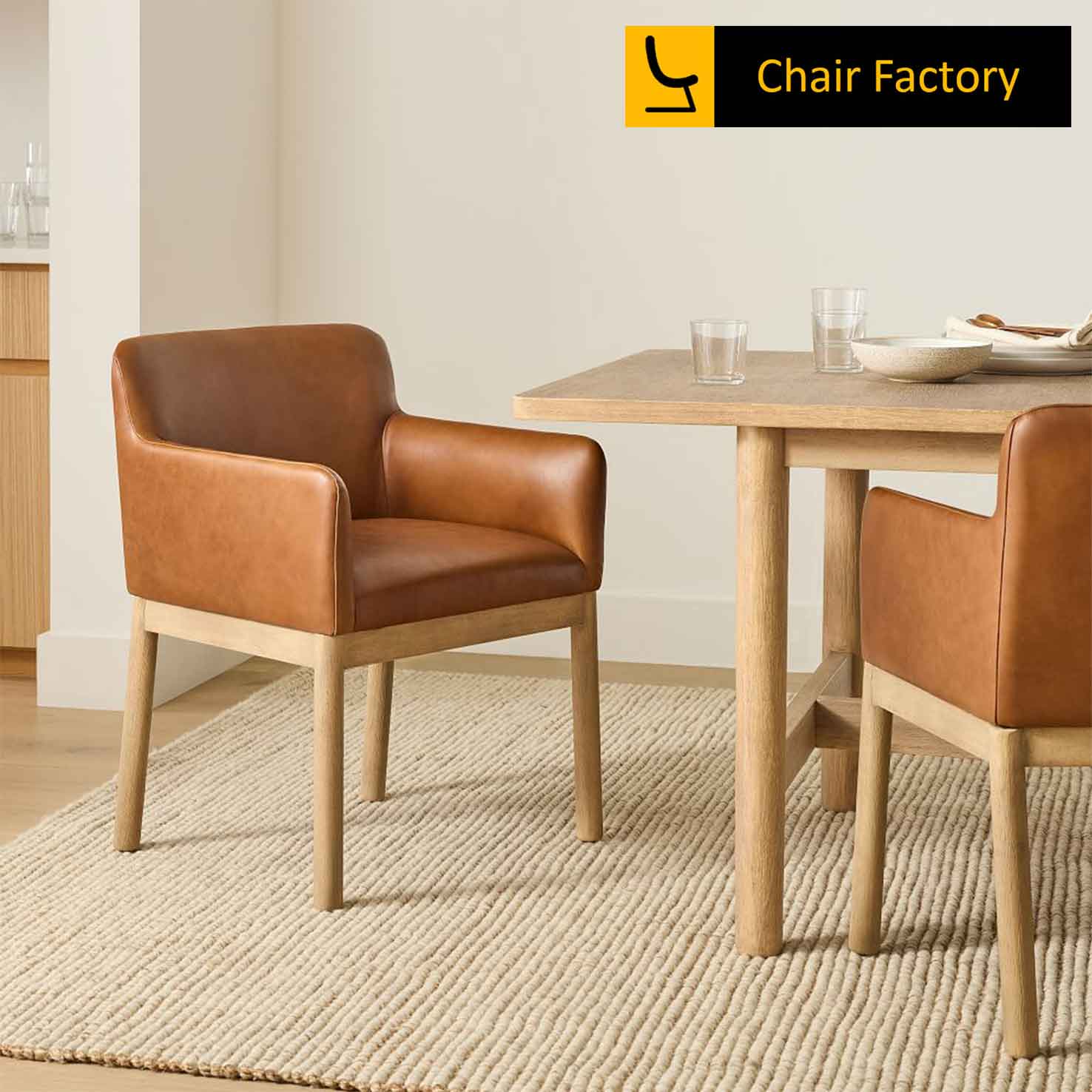 Oera Genuine Leather Arm Chair 