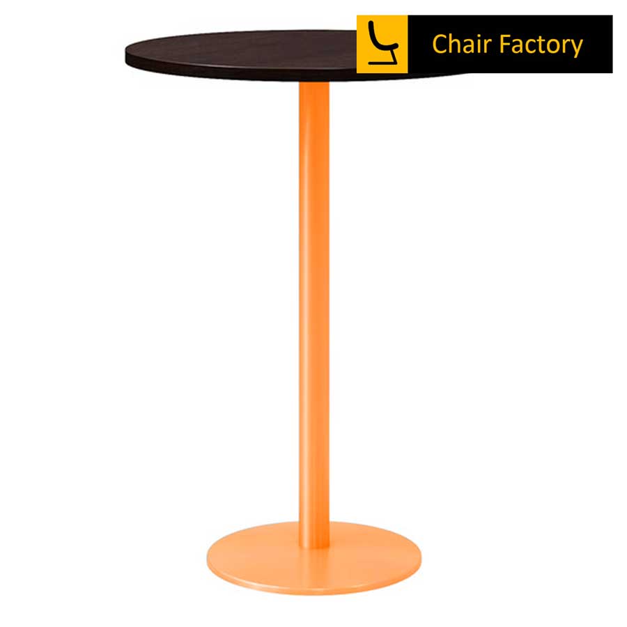 Tobi Orange Round Bar Table 