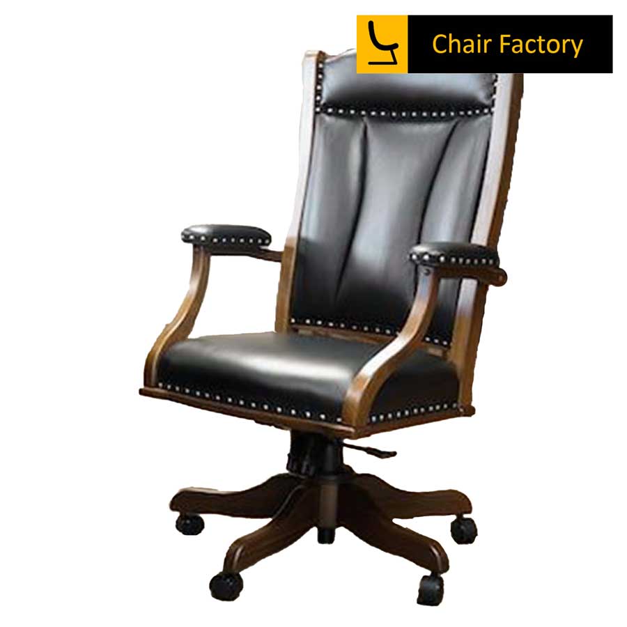 Harington Italian Leather Visitor Chair