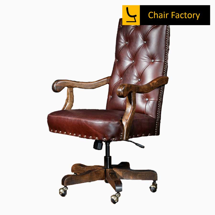 Unella Italian Leather Visitor Chair