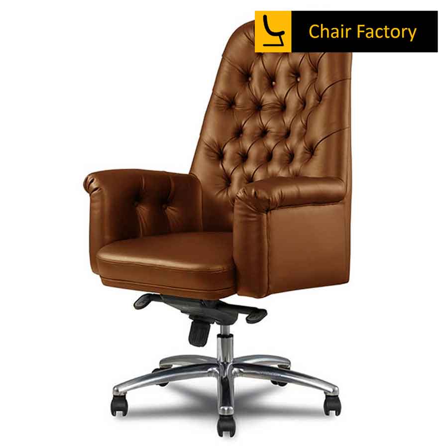 SENATOR High Back 100% Modern Genuine Leather Office Chairs | Chair Factory