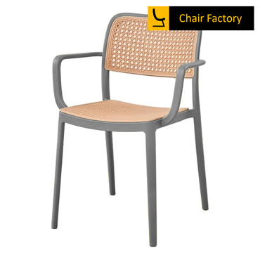 Grey Mace Cafe Chair With Arms 