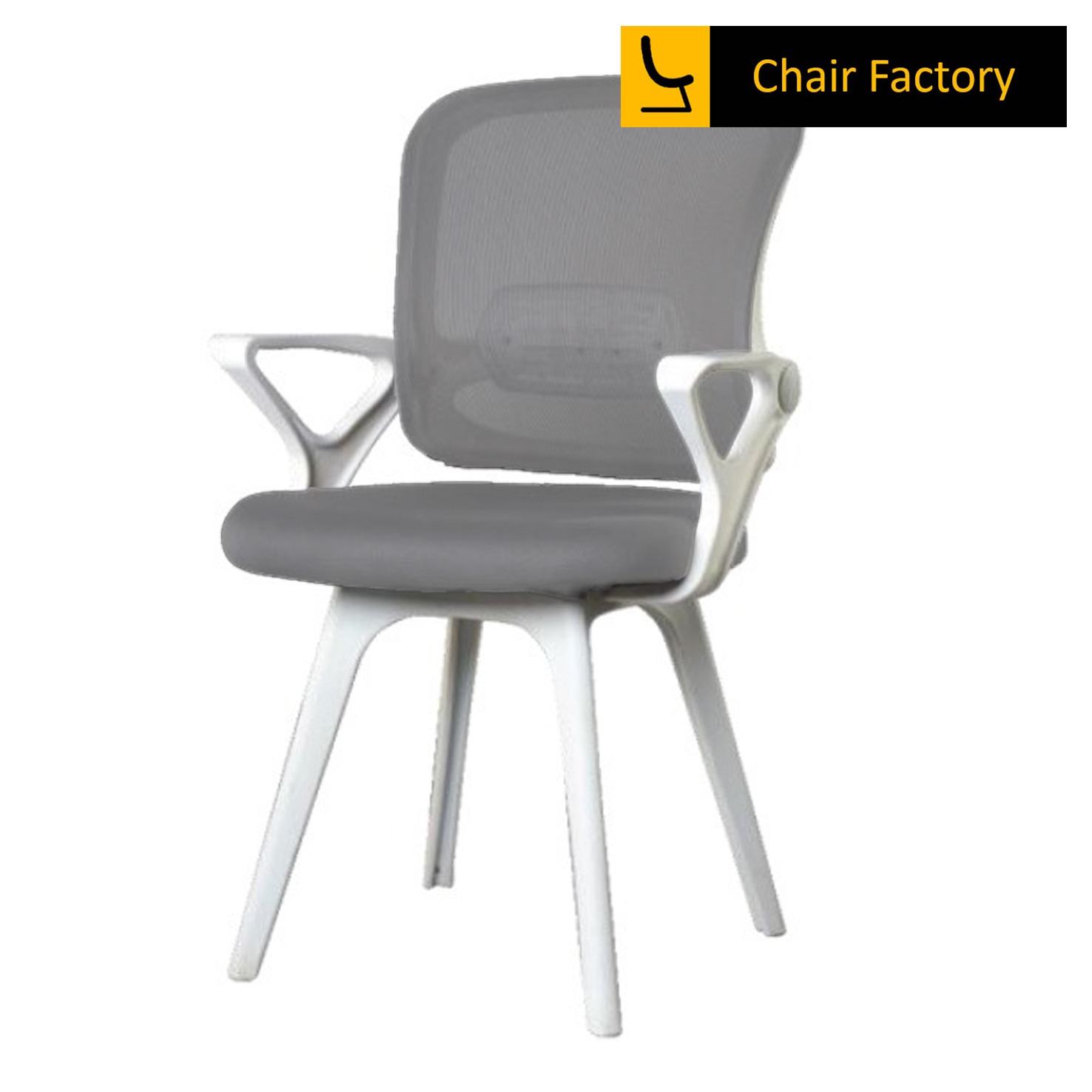 Euroton white visitor office chair