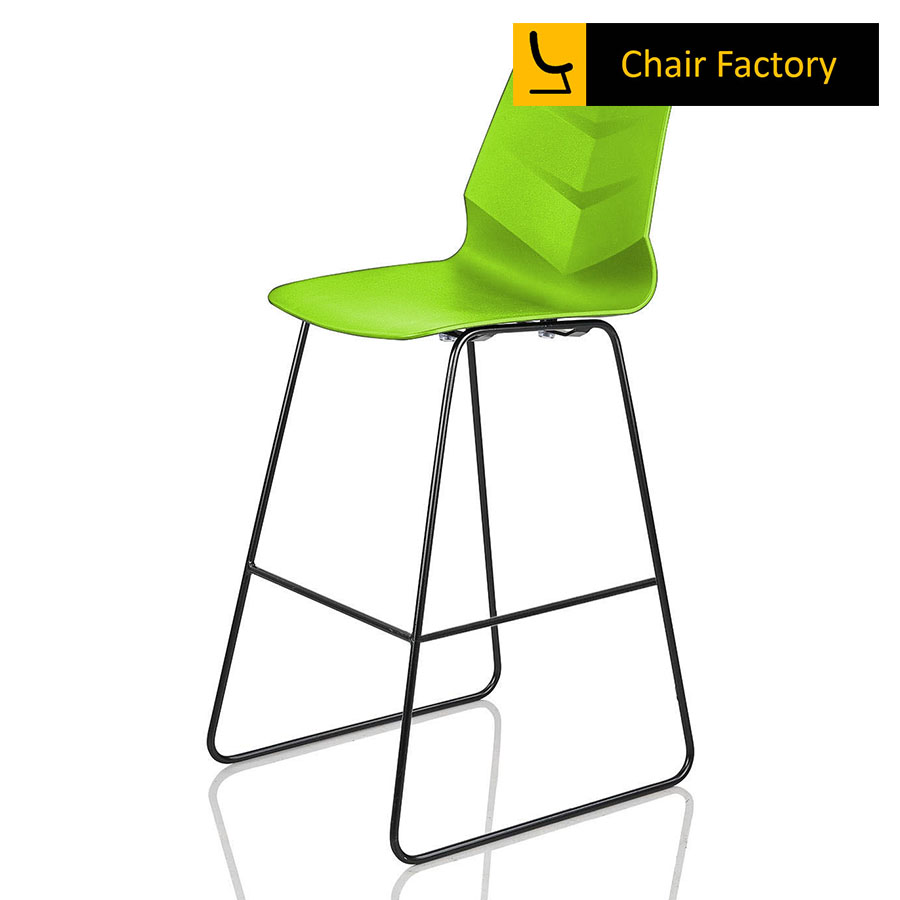 Stylish Green Bar Stool with Black Frame for Office, Homes | Chair Factory
