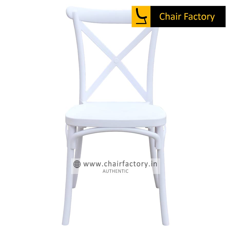 Avecross White Cafe Chair 