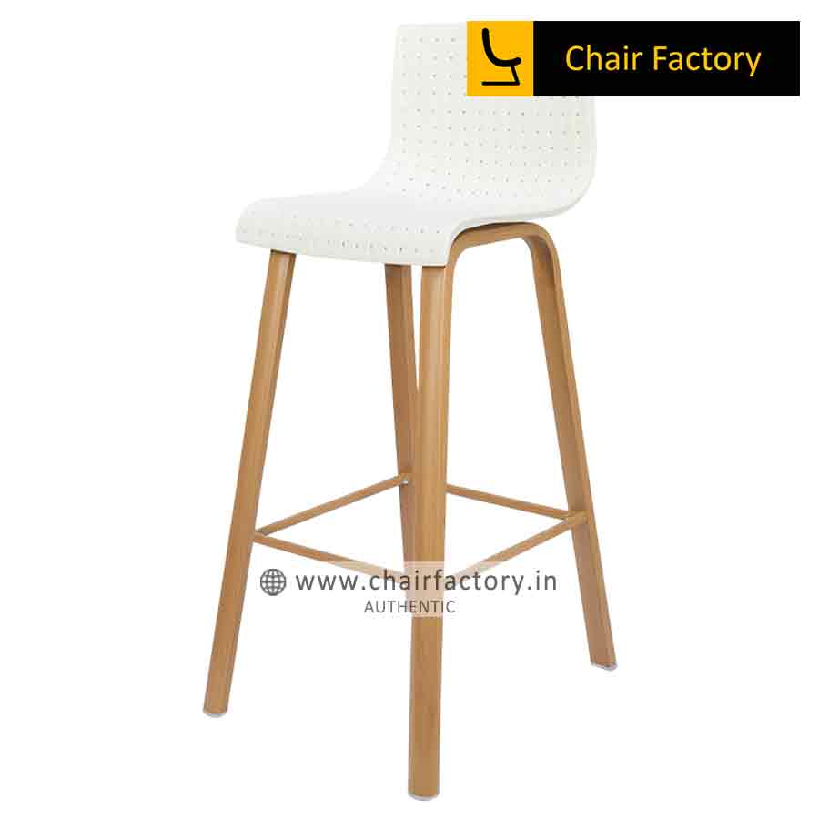 Theola Bar Stool With Metal Base