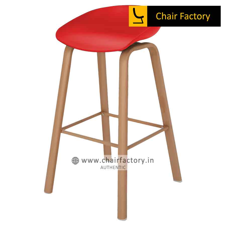 Alma Red Bar Stool