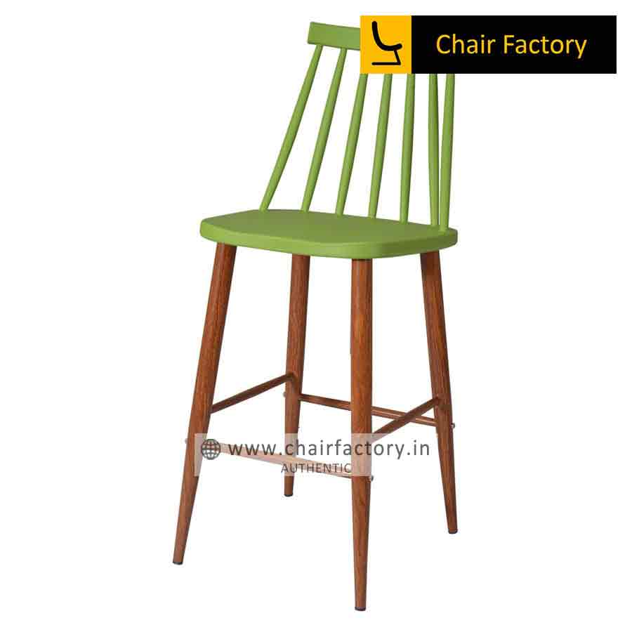Wasser Green High Counter Bar Stool