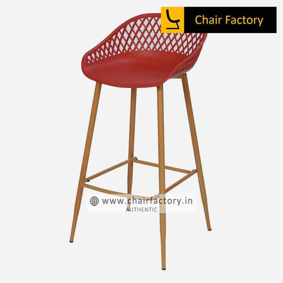 Olga Red bar stool