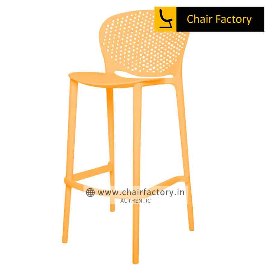 Tabbie Orange Bar Stool