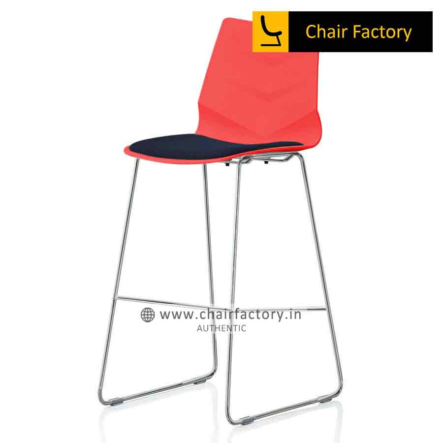 Preston Red Bar Stool with Cushion
