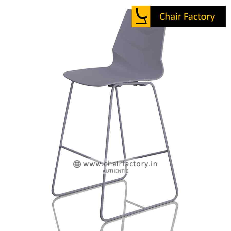 Preston Gray Bar Stool with Gray Frame