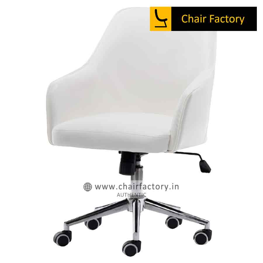 Arlo White Designer Chair