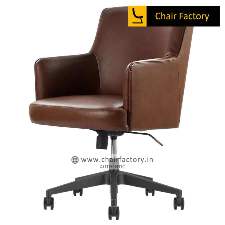 Newcastleton Brown Leather Designer Chair