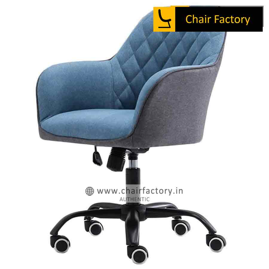 Laz Blue And Grey Designer Chair