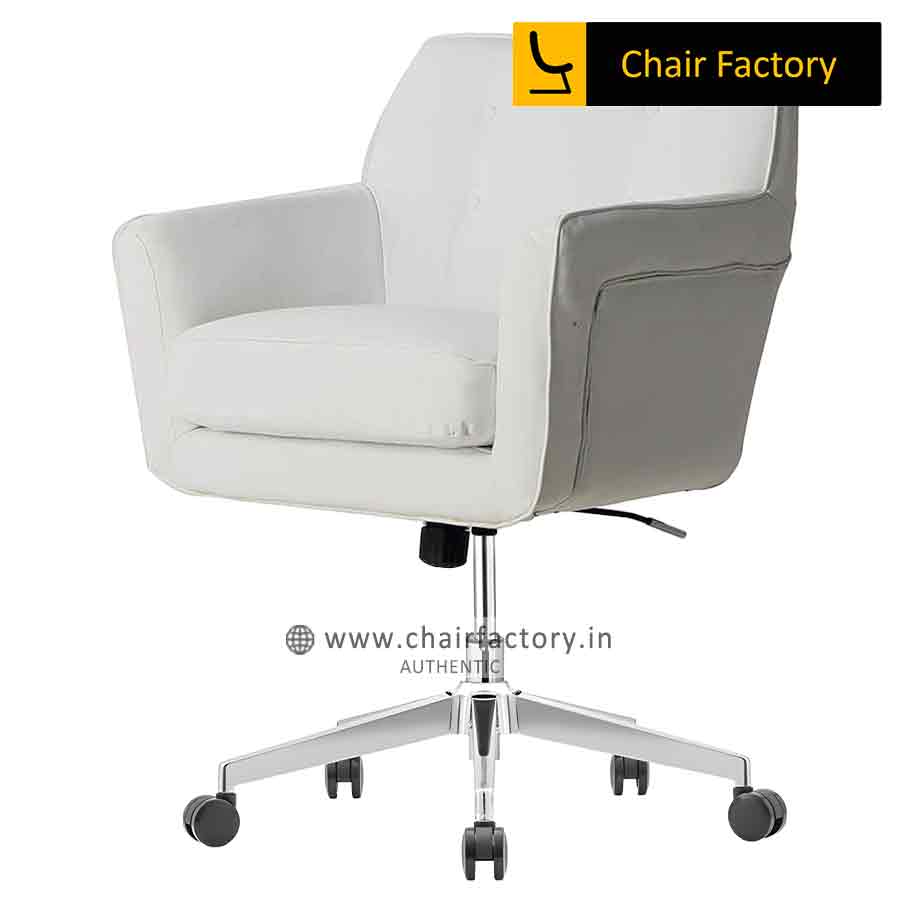 Eastfeild White Designer Chair