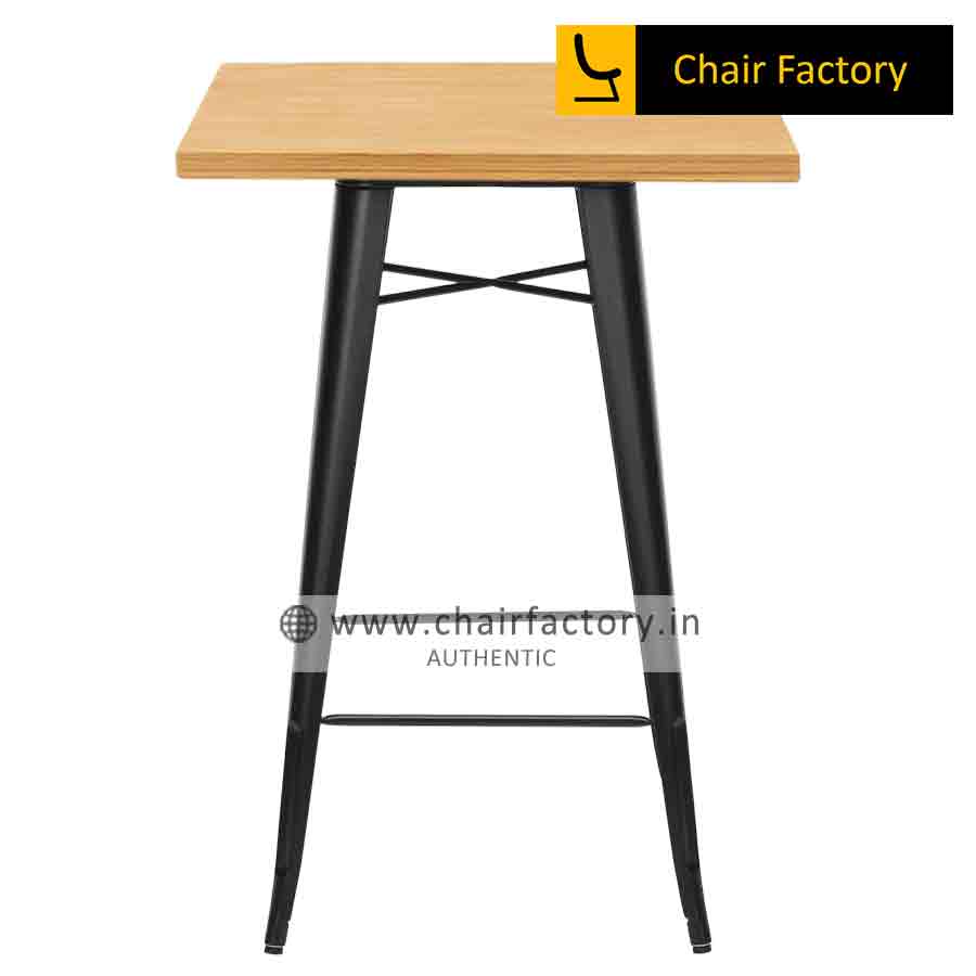 Tolix Square Black  Bar Table