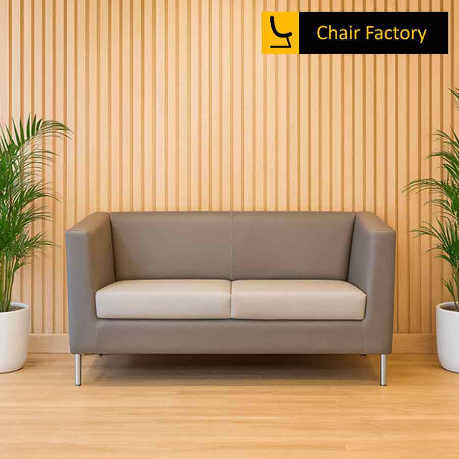 Henry 2 Seater Leather Office Sofa