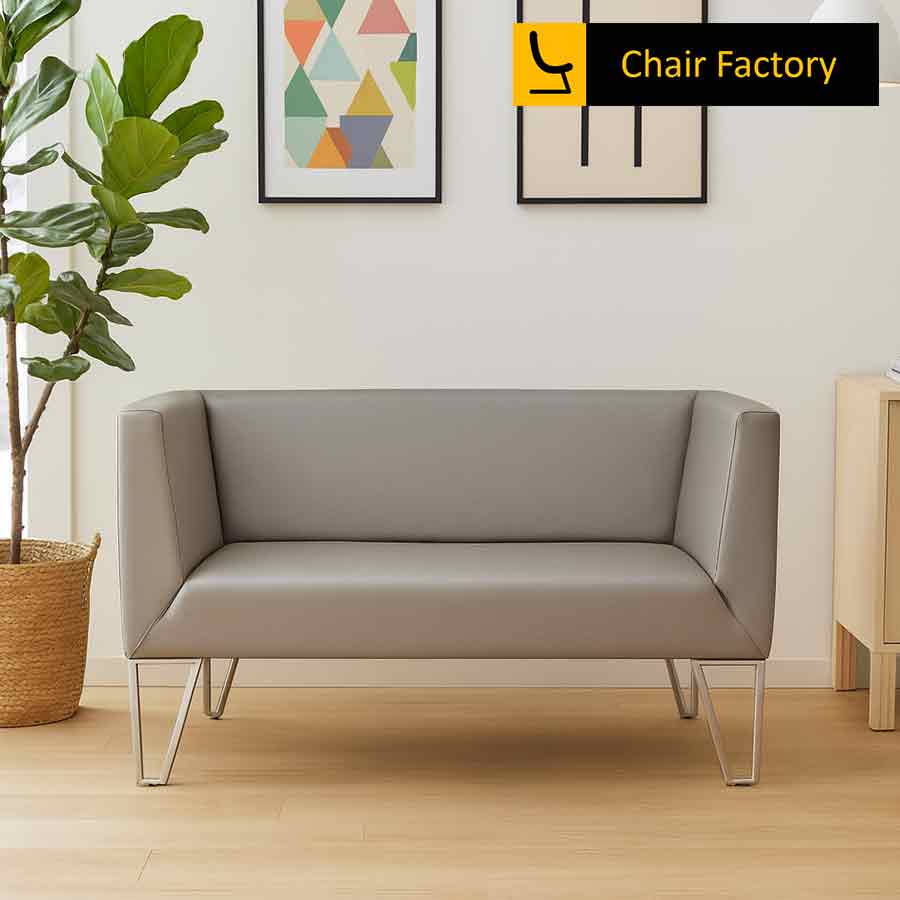 Damasio 2 Seater Leather Office Sofa