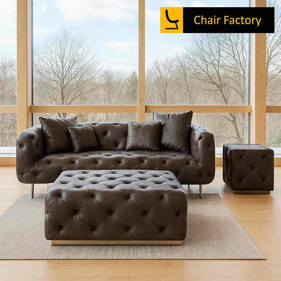 Cimarosa Leather Ottoman