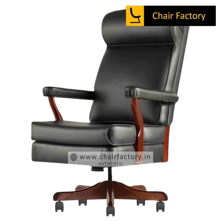 Benchmark High Back 100% genuine leather chair 
