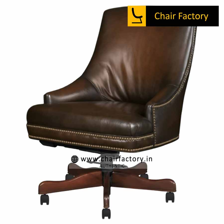 Delroy Vintage 100% genuine leather chair 