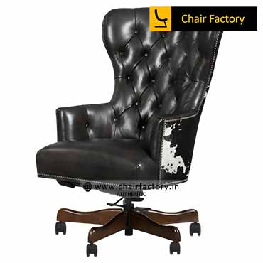 Antiochus Designer high back 100% genuine leather chair 