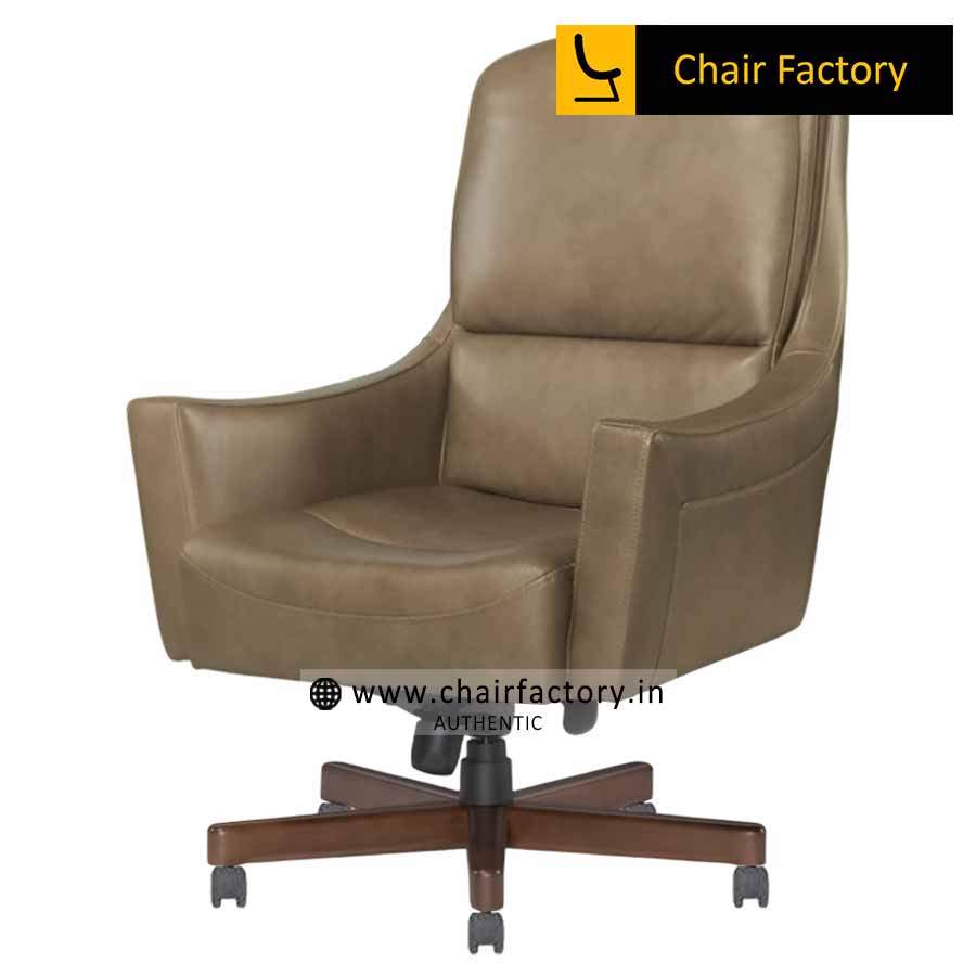 BERENGUER HIGH BACK 100% GENUIN ITALIAN LEATHER CHAIR 